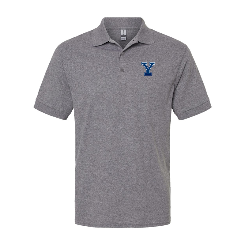 Men's Yale Bulldogs Gildan Dry Blend Jersey Polo
